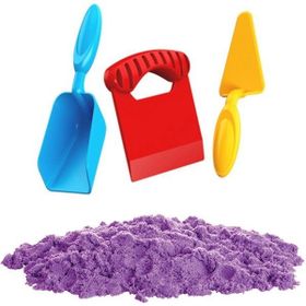 Art Craft Mor 1000 gr Kürek Mala Aksesuarlı Set Kinetik Oyun Kumu