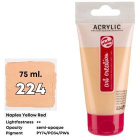 Art Creation 5798497 75 ml Naples Yellow Red No:224 Akrilik Boya