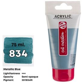 Art Creation 5798530 75 ml Metallic Blue No:834 Akrilik Boya