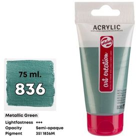 Art Creation 5798532 75 ml Metallic Green No:836 Akrilik Boya