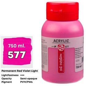 Art Creation 5798566 750 ml Permanent Red Violet Light No:577 Akrilik Boya