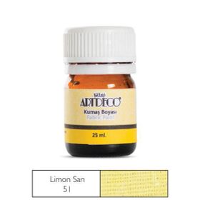 Art Deco 51 Limon Sarısı Kumaş Boyası