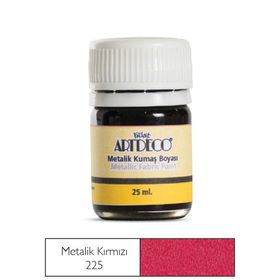 Art Deco Metalik 225 Kırmızı Kumaş Boyası