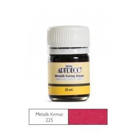 Art Deco Metalik 225 Kırmızı Kumaş Boyası