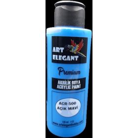 Art Elegant ACR-500 Açık Mavi 120 ml Akrilik Boya