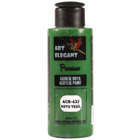 Art Elegant ACR-632 Koyu Yeşili 120 ml Akrilik Boya