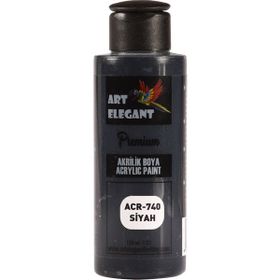 Art Elegant ACR-740 Siyah 120 ml Akrilik Boya
