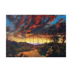 Art Gün Batımında Issız Kır Manzarası 1500 Parça Puzzle