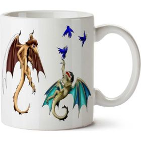 Art Hediye 01 Adventures Dragon İki Tarafı Baskılı Kupa Bardak