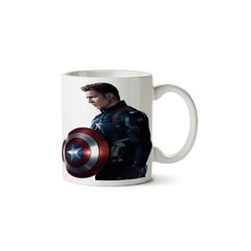 Art Hediye 01 Captain America 2 İki Tarafı Baskılı Kupa Bardak
