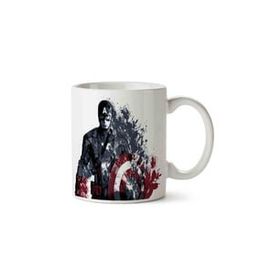 Art Hediye 01 Captain America Marvel İki Tarafı Baskılı Kupa Bardak
