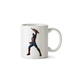Art Hediye 01 Captain America Marvel İki Tarafı Baskılı Kupa Bardak