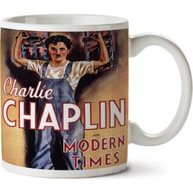 Art Hediye 01 Charlie Chaplin Poster İki Tarafı Baskılı Kupa Bardak