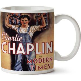 Art Hediye 01 Charlie Chaplin Poster İki Tarafı Baskılı Kupa Bardak