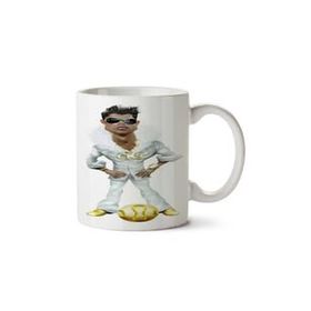 Art Hediye 01 Cristiano Ronaldo Karikatür İki Tarafı Baskılı Kupa Bardak