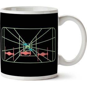 Art Hediye 01 Death Star Trench Targeting Computer Star Wars Iki Tarafı Baskılı Kupa Bardak