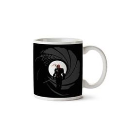 Art Hediye 01 Deathstroke Slade Wilson Licence To Slash James Bond Gun Barrel Iki Tarafı Baskılı Kupa Bardak