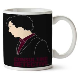Art Hediye 01 Dedektif Detective Sherlock Holmes Iki Tarafı Baskılı Kupa Bardak