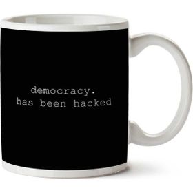 Art Hediye 01 Democracy Has Been Hacked Mr Robot Iki Tarafı Baskılı Kupa Bardak
