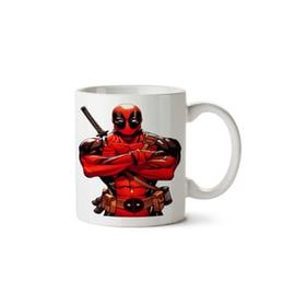 Art Hediye 01 Dj Deadpool Iki Tarafı Baskılı Kupa Bardak