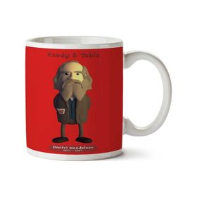 Art Hediye 01 Dmitri Mendeleev Periyodik Cetvel İki Tarafı Baskılı Kupa Bardak