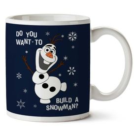 Art Hediye 01 Do You Want To Olaf Frozen Iki Tarafı Baskılı Kupa Bardak