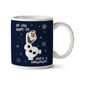 Art Hediye 01 Do You Want To Olaf Frozen Iki Tarafı Baskılı Kupa Bardak