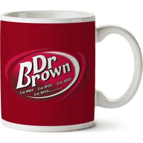 Art Hediye 01 Doc Brown Dr Pepper Back To The Future Iki Tarafı Baskılı Kupa Bardak