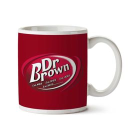Art Hediye 01 Doc Brown Dr Pepper Back To The Future Iki Tarafı Baskılı Kupa Bardak