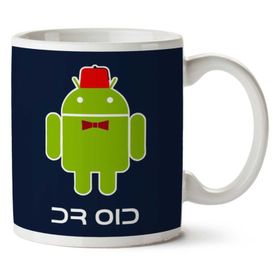 Art Hediye 01 Doctor Droid Android Who İki Tarafı Baskılı Kupa Bardak