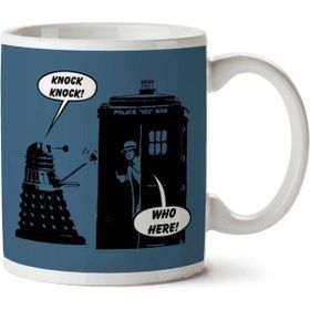 Art Hediye 01 Doctor Knock Knock Who Here Iki Tarafı Baskılı Kupa Bardak