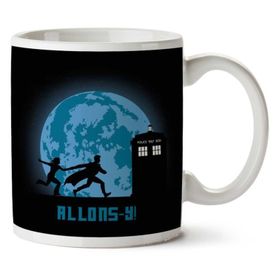 Art Hediye 01 Doctor Who Allons Y Lets Go Iki Tarafı Baskılı Kupa Bardak