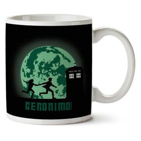 Art Hediye 01 Doctor Who Geronimo Iki Tarafı Baskılı Kupa Bardak