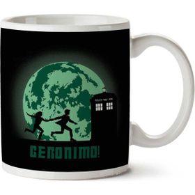 Art Hediye 01 Doctor Who Geronimo Iki Tarafı Baskılı Kupa Bardak