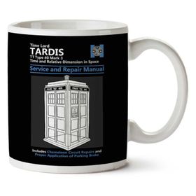 Art Hediye 01 Doctor Who Servis Ve Onarım El Kitabı İki Tarafı Baskılı Kupa Bardak