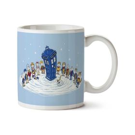 Art Hediye 01 Doctor-who-ville İki Tarafı Baskılı Kupa Bardak