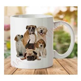 Art Hediye 01 Dog-PNG-2 İki Tarafı Baskılı Kupa Bardak