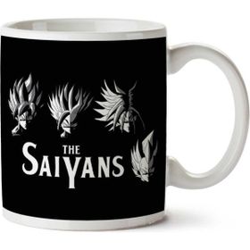 Art Hediye 01 Dragon Ball The Saiyans Iki Tarafı Baskılı Kupa Bardak