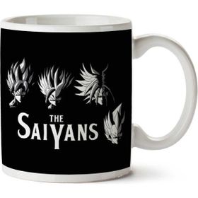 Art Hediye 01 Dragon Ball The Saiyans Iki Tarafı Baskılı Kupa Bardak