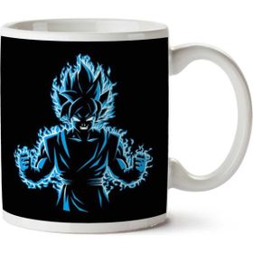 Art Hediye 01 Dragon Ball Z Mavi Tanrı Iki Tarafı Baskılı Kupa Bardak