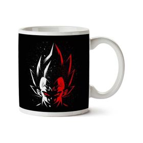 Art Hediye 01 Dragon Ball Z Vegeta Majin Yüz Iki Tarafı Baskılı Kupa Bardak