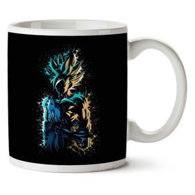 Art Hediye 01 Dragonball Z Goku Super Saiyan Iki Tarafı Baskılı Kupa Bardak