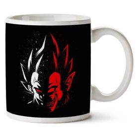 Art Hediye 01 Dragonball Z Vegeta Oozaru Yüzü Iki Tarafı Baskılı Kupa Bardak