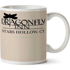 Art Hediye 01 Dragonfly Inn Stars Hollow.png Iki Tarafı Baskılı Kupa Bardak