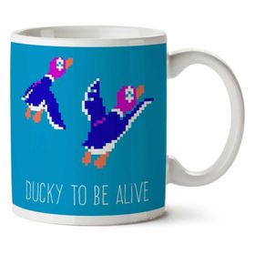 Art Hediye 01 Duck Hunt Ducky To Be Alive Iki Tarafı Baskılı Kupa Bardak