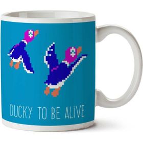 Art Hediye 01 Duck Hunt Ducky To Be Alive Iki Tarafı Baskılı Kupa Bardak