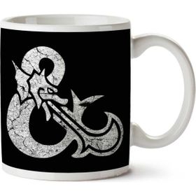 Art Hediye 01 Dungeons And Dragons Symbol White Iki Tarafı Baskılı Kupa Bardak
