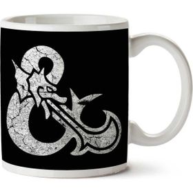 Art Hediye 01 Dungeons And Dragons Symbol White Iki Tarafı Baskılı Kupa Bardak