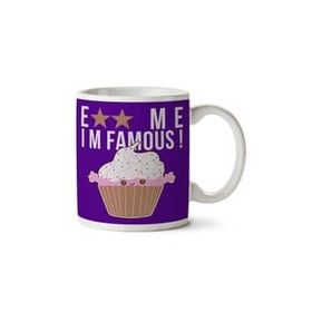 Art Hediye 01 Eat Me Im Famous Cupcake Iki Tarafı Baskılı Kupa Bardak