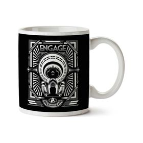 Art Hediye 01 Engage Star Trek Enterprise Iki Tarafı Baskılı Kupa Bardak
